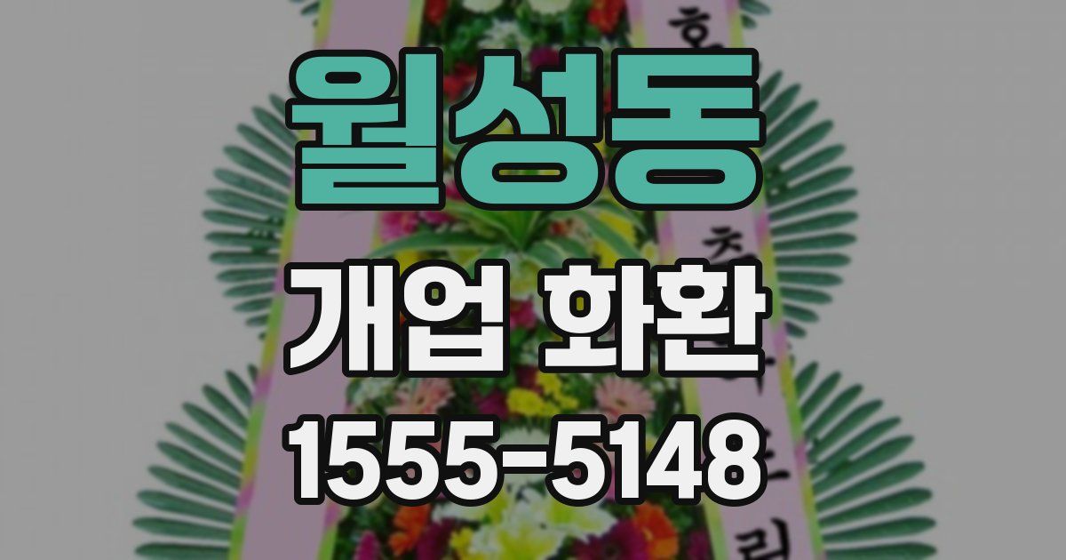 월성동 개업 화환