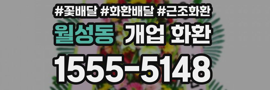월성동 개업 화환