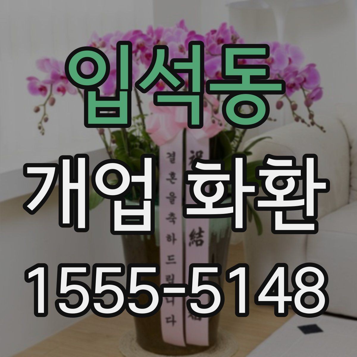입석동 개업 화환 축하용으로 많이 쓰는 구성