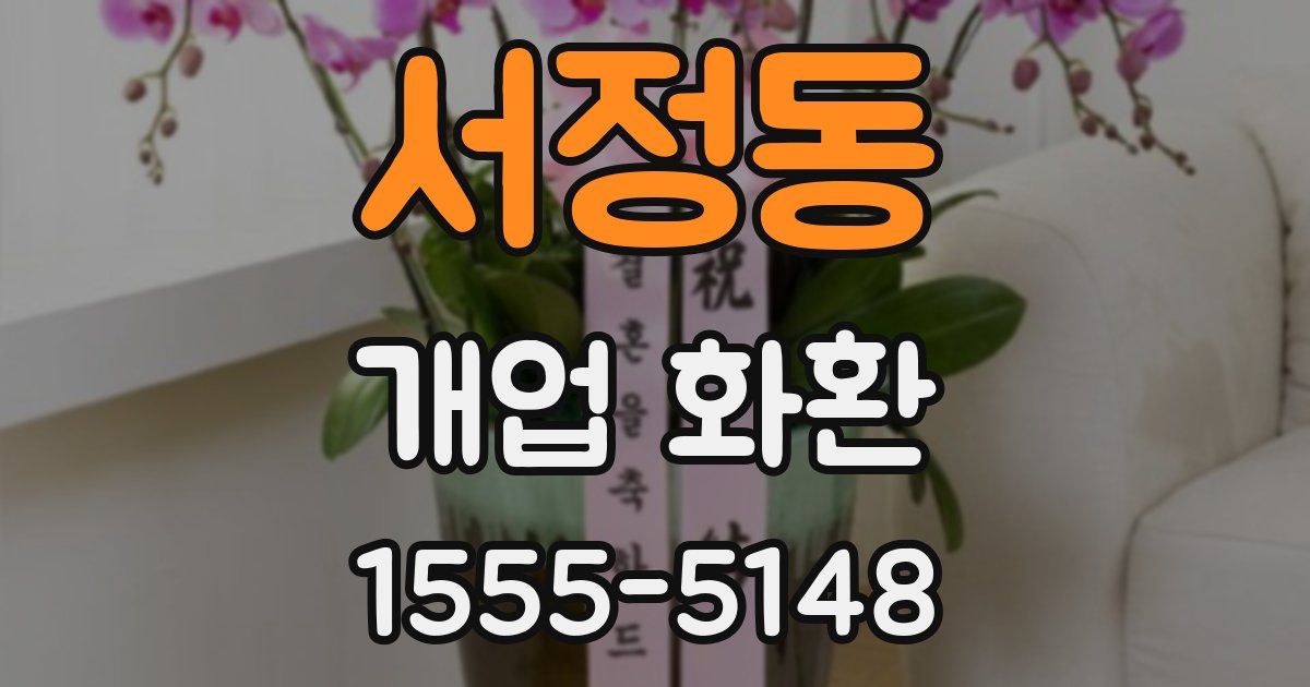 서정동 개업 화환