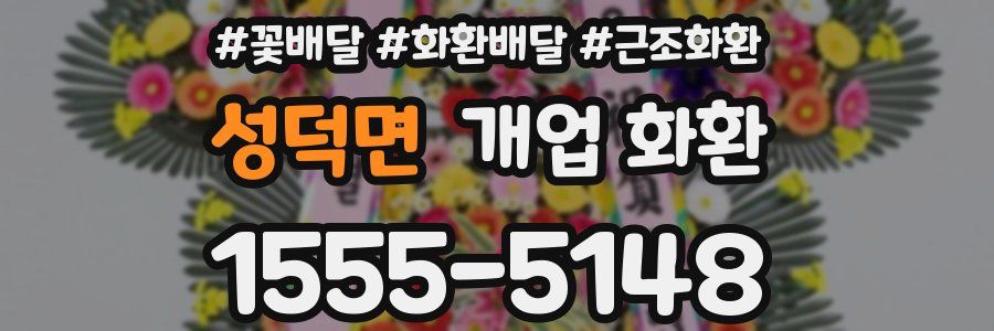 성덕면 개업 화환