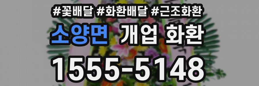 소양면 개업 화환