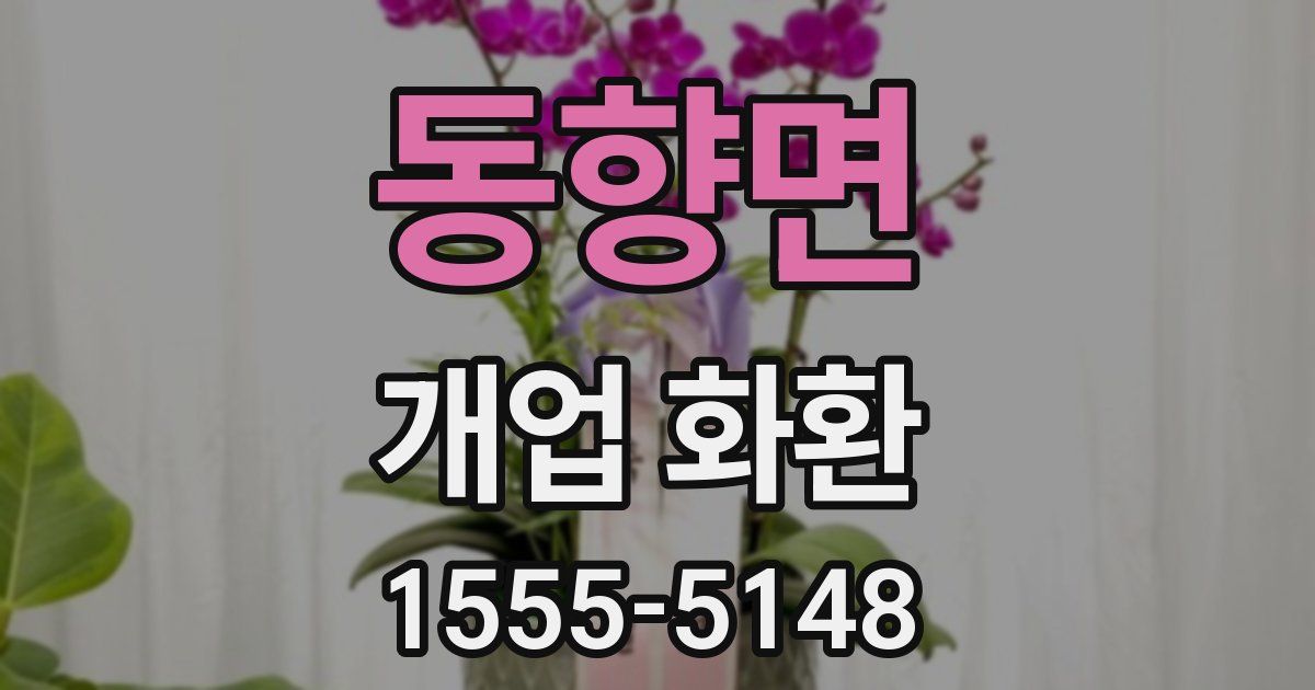 동향면 개업 화환