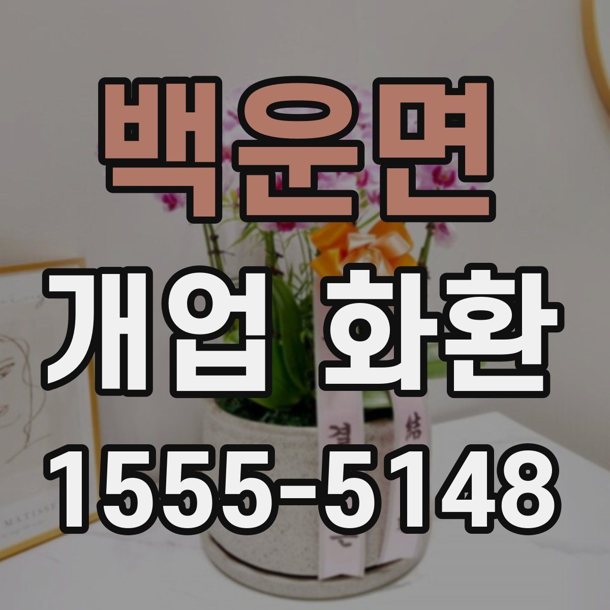 백운면 개업 화환