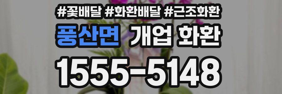 풍산면 개업 화환
