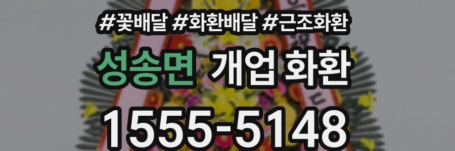 성송면 개업 화환