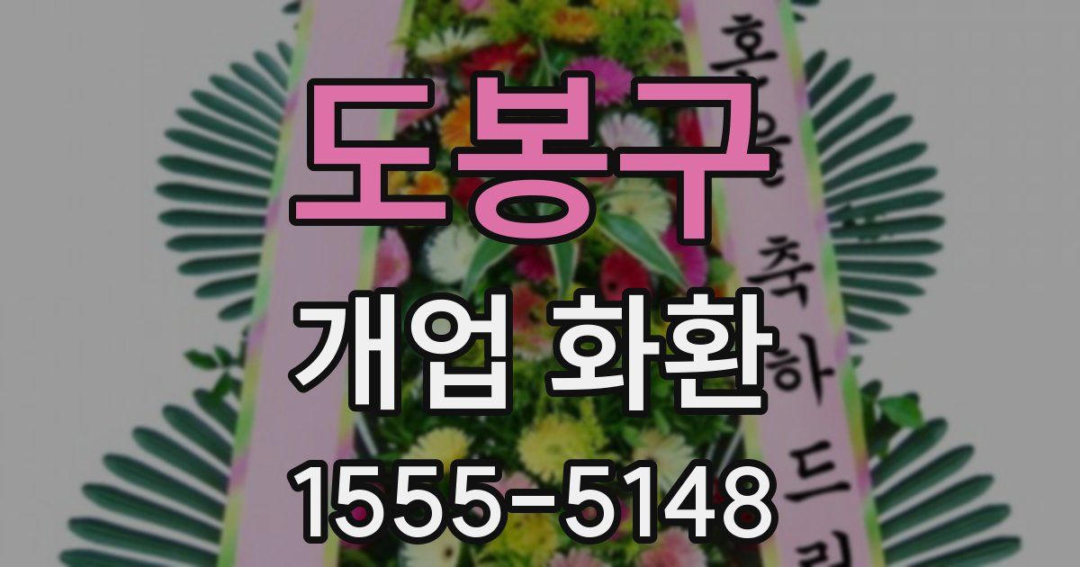 도봉구 개업 화환