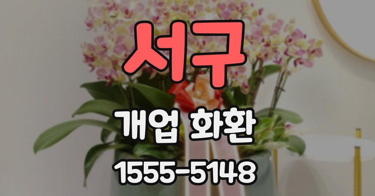서구 개업 화환