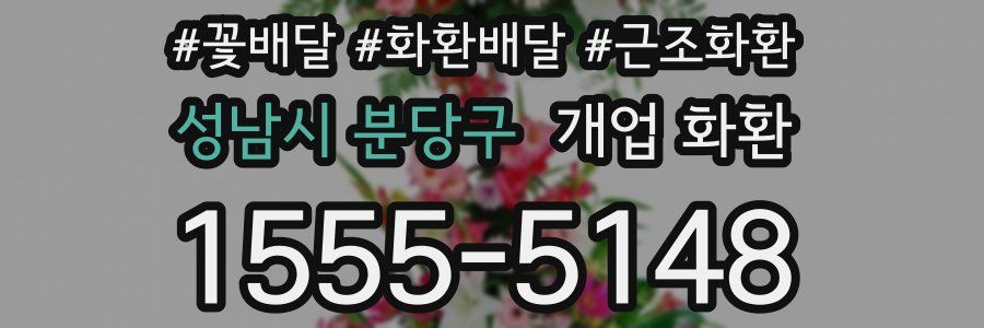 성남시 분당구 개업 화환
