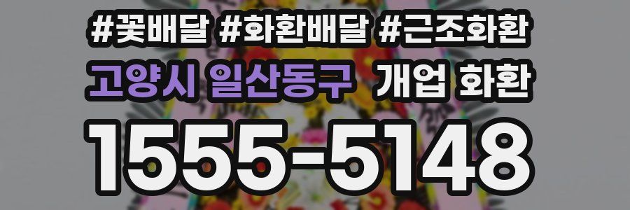 고양시 일산동구 개업 화환