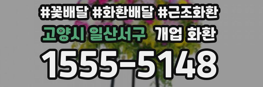 고양시 일산서구 개업 화환