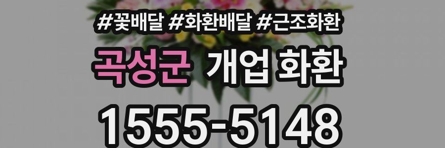 곡성군 개업 화환