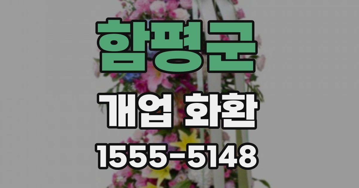함평군 개업 화환