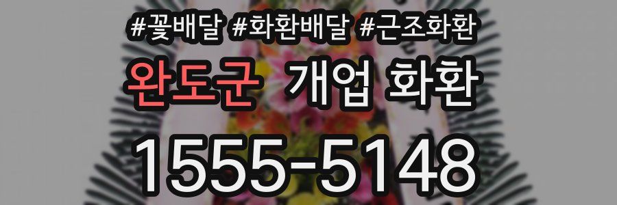 완도군 개업 화환