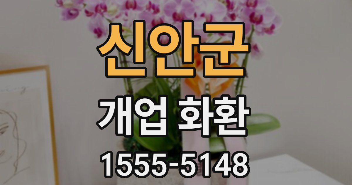 신안군 개업 화환