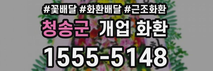 청송군 개업 화환