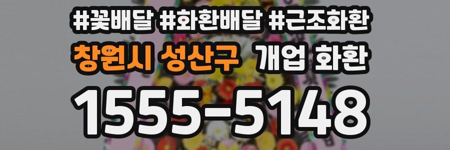 창원시 성산구 개업 화환
