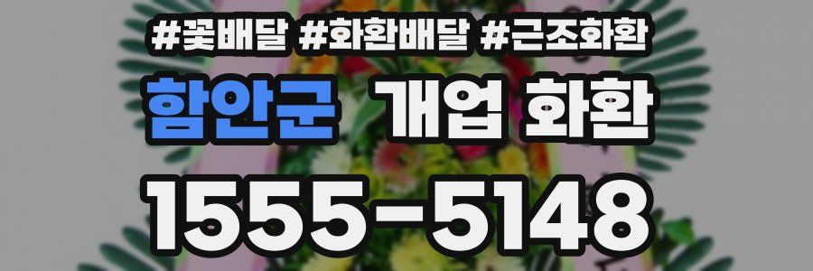 함안군 개업 화환