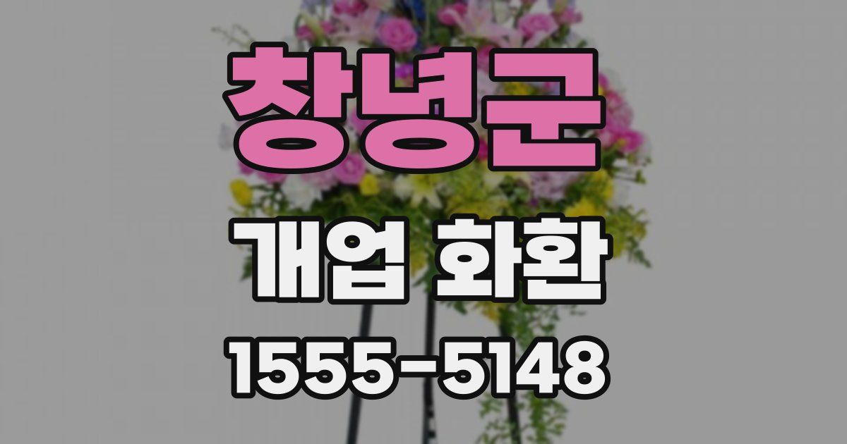 창녕군 개업 화환