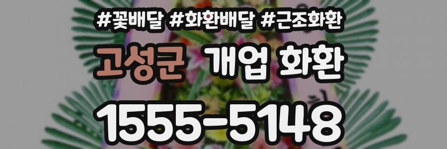 고성군 개업 화환