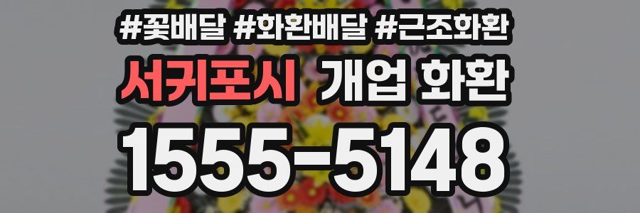 서귀포시 개업 화환