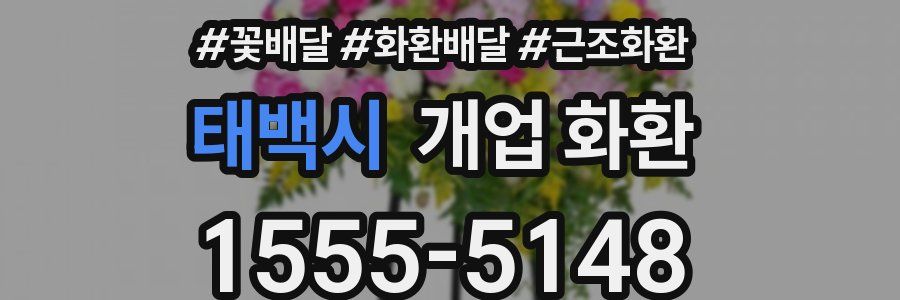 태백시 개업 화환