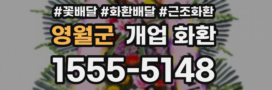 영월군 개업 화환