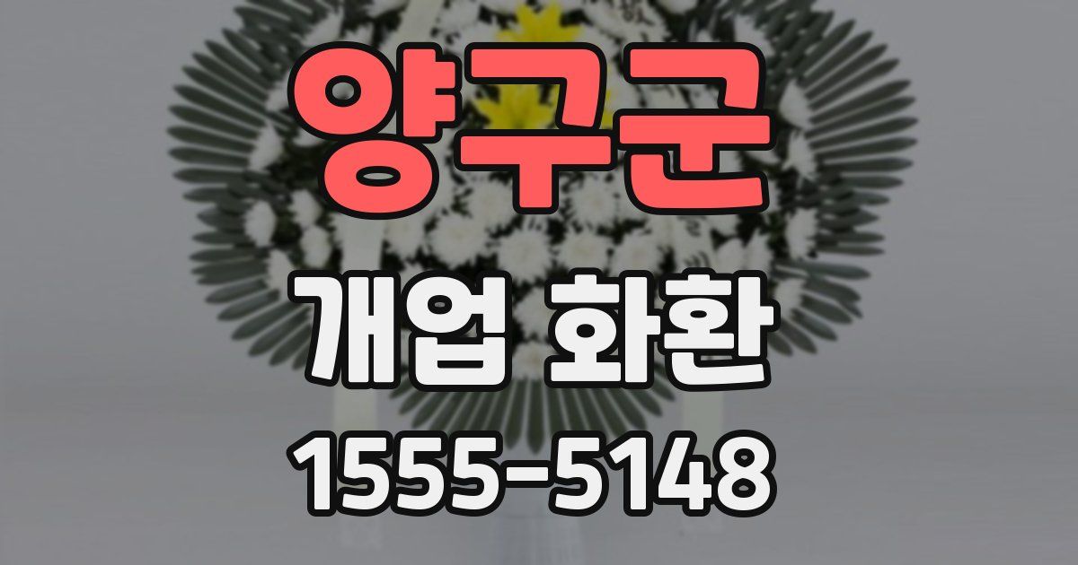 양구군 개업 화환