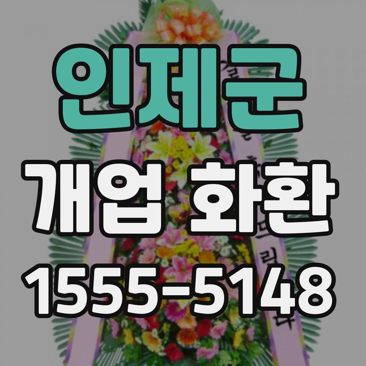 인제군 개업 화환