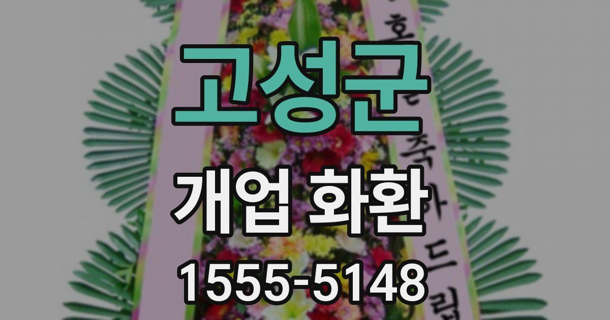 고성군 개업 화환