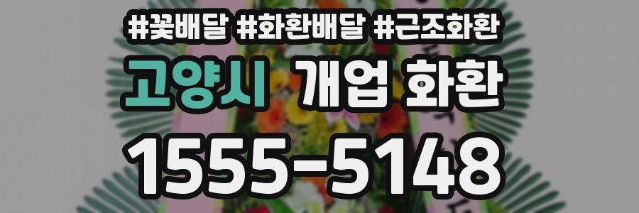 고양시 개업 화환