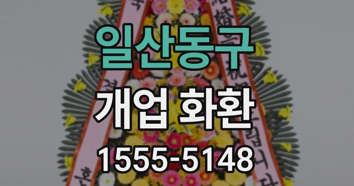일산동구 개업 화환