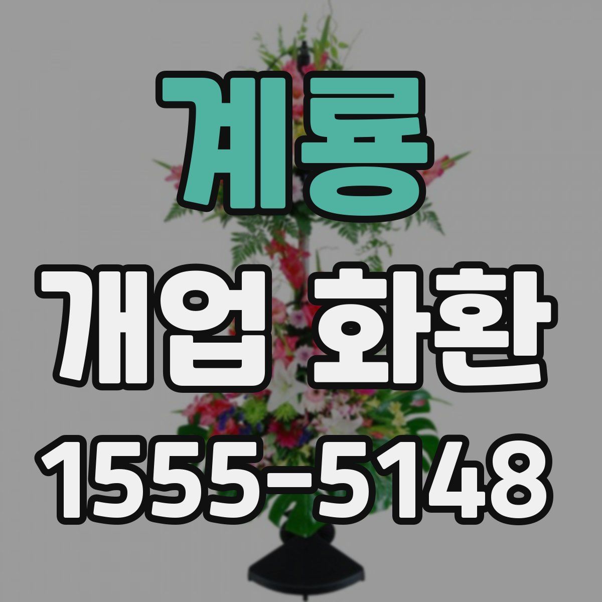 계룡 개업 화환