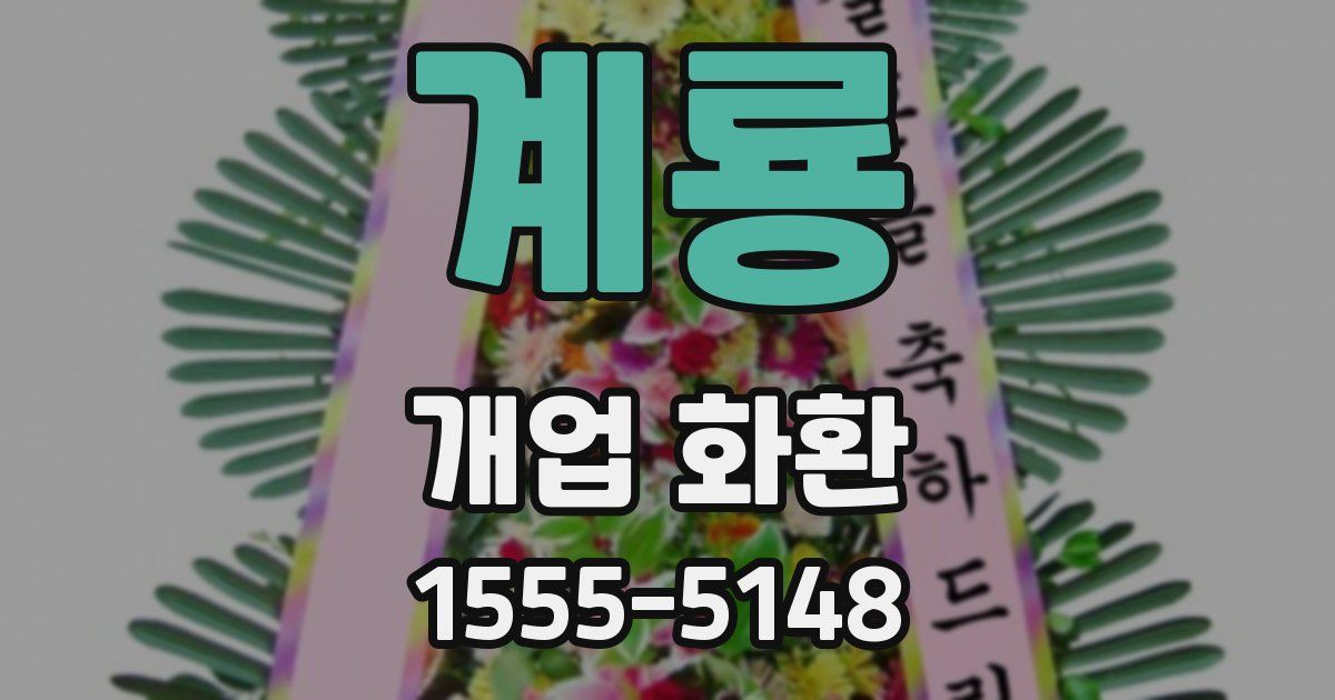 계룡 개업 화환