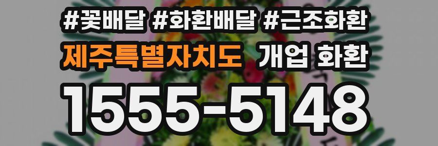 제주특별자치도 개업 화환