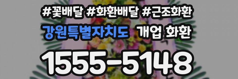 강원특별자치도 개업 화환