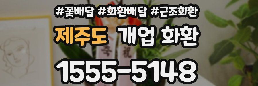 제주도 개업 화환