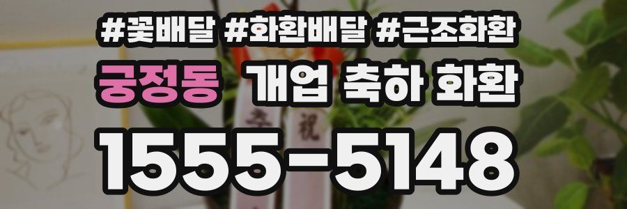 궁정동 개업 축하 화환