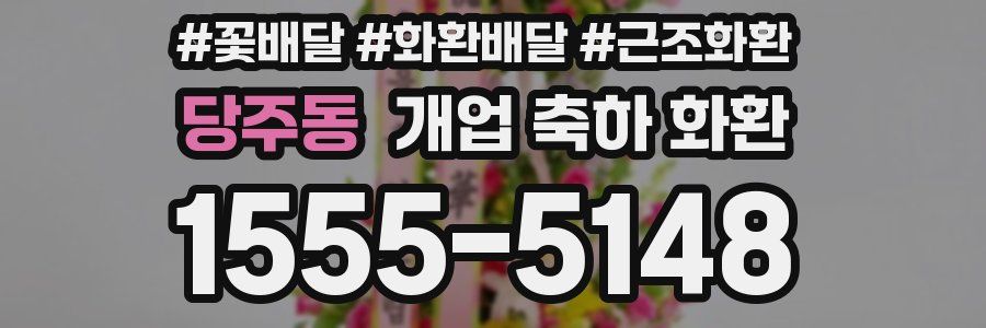당주동 개업 축하 화환