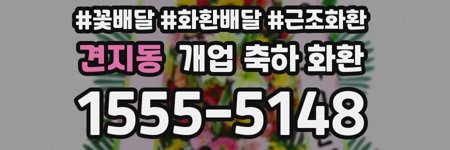 견지동 개업 축하 화환