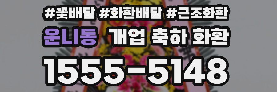 운니동 개업 축하 화환