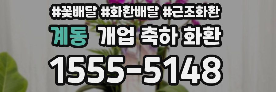 계동 개업 축하 화환
