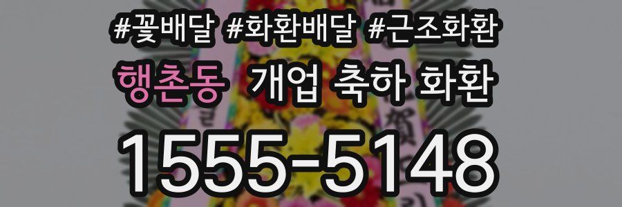 행촌동 개업 축하 화환