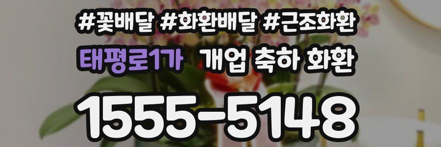 태평로1가 개업 축하 화환