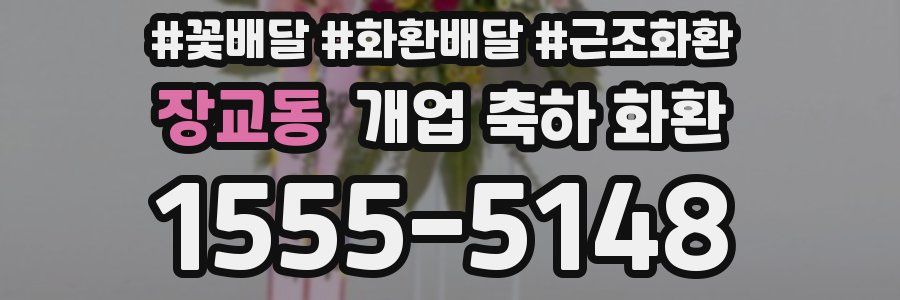장교동 개업 축하 화환