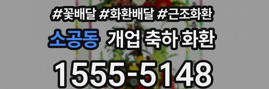 소공동 개업 축하 화환
