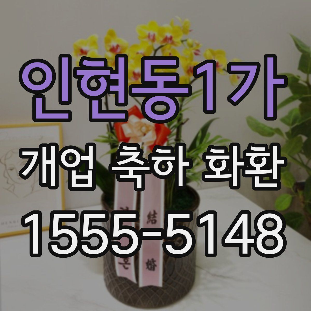 인현동1가 개업 축하 화환