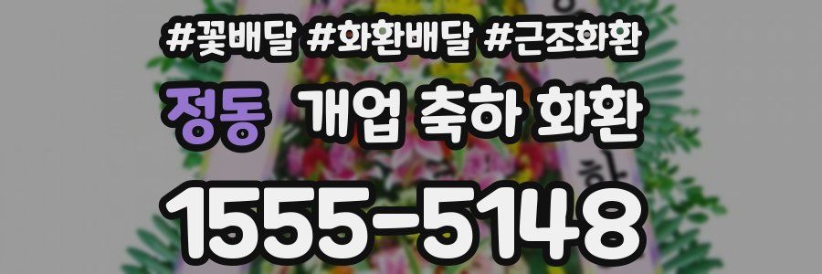 정동 개업 축하 화환