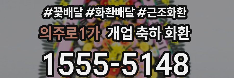 의주로1가 개업 축하 화환