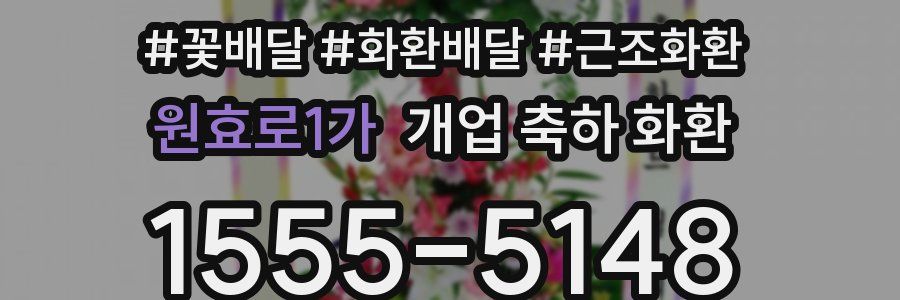 원효로1가 개업 축하 화환